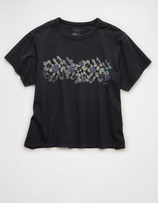 AE | Smiley® Cropped Graphic T-Shirt