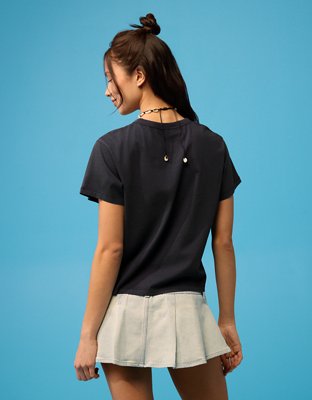 AE | Smiley® Cropped Graphic T-Shirt