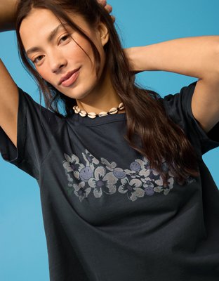 AE | Smiley® Cropped Graphic T-Shirt from American Eagle - $34.95