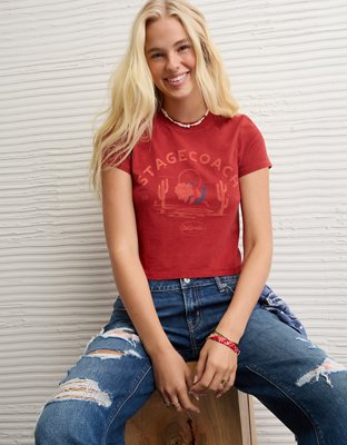 AE x Stagecoach Graphic Shrunken T-Shirt from American Eagle - $34.95