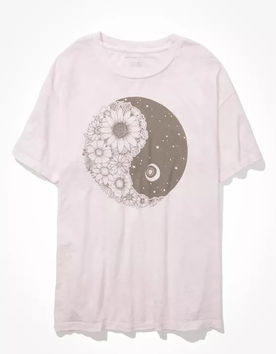 AE Oversized Yin + Yang Graphic T-Shirt