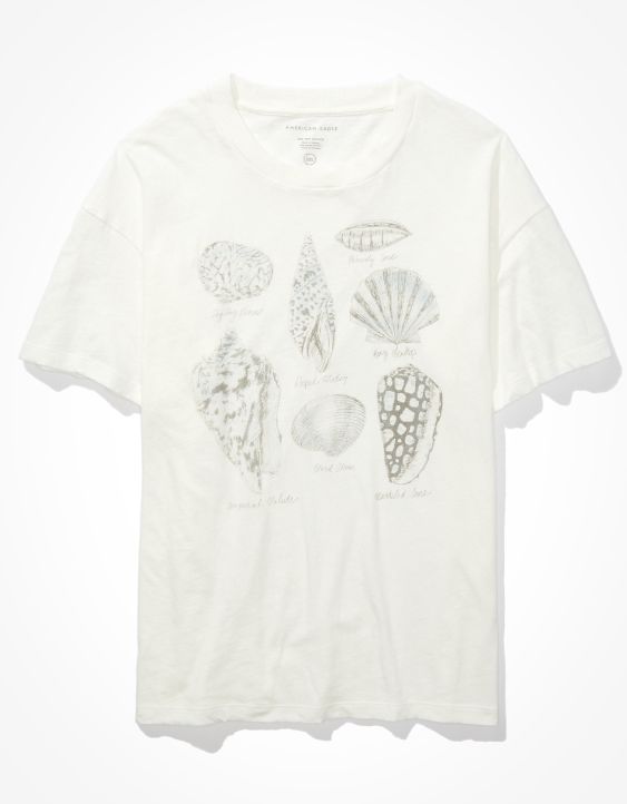 AE For Surfrider Oversized Seashell Graphic T-Shirt