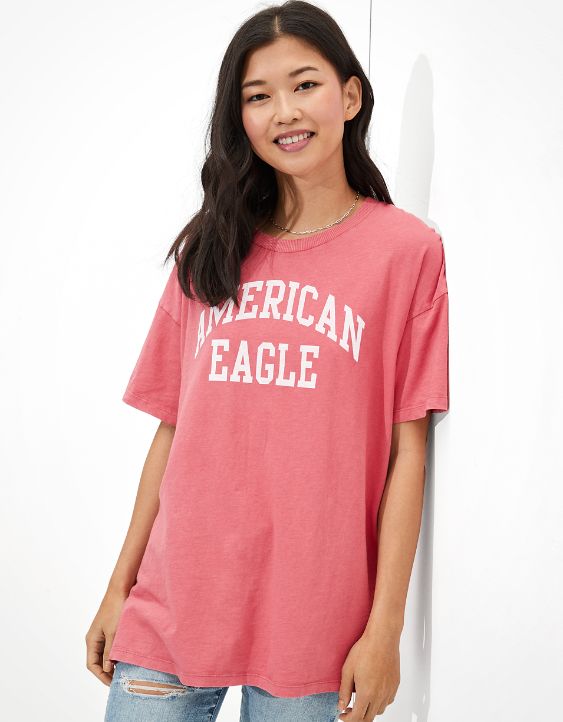 AE Oversized Branded Graphic T-Shirt