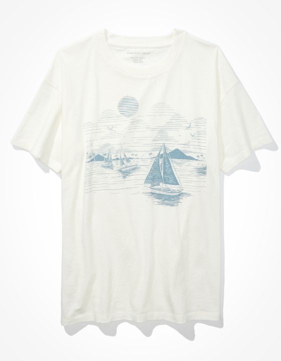 AE Oversized Sailboat Graphic T-Shirt