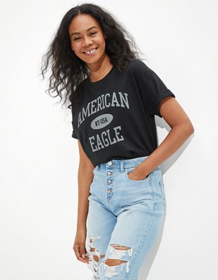AE Oversized Branded Graphic T-Shirt | American Eagle