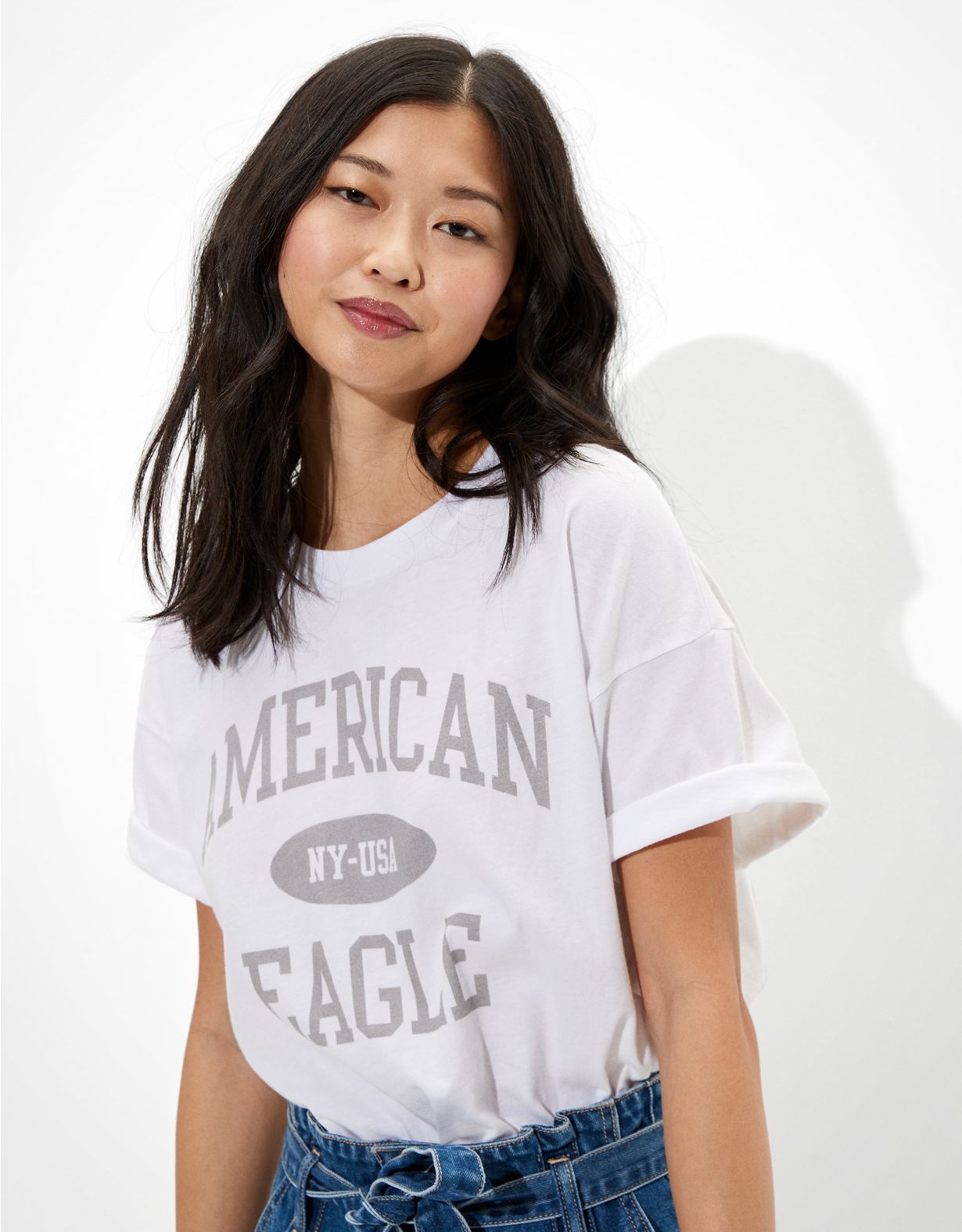 AE Oversized Branded Graphic T-Shirt
