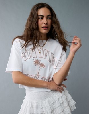 Tシャツ・カットソー AEAE SPIRAL LOGO CROP TSHIRTS WHITE SPIRAL LOGO CROP T-SHIRTS（Tシャツ/カットソー）｜aeae