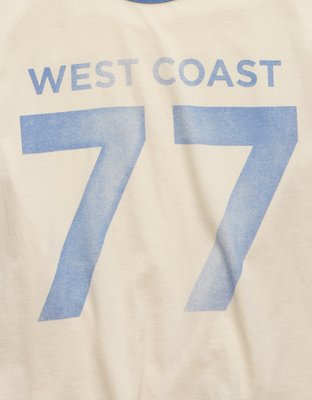 Женские футболки American Eagle AE West Coast Graphic Ringer T-Shirt — фото 7