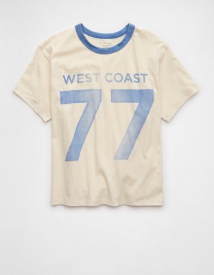 Женские футболки American Eagle AE West Coast Graphic Ringer T-Shirt — фото 3