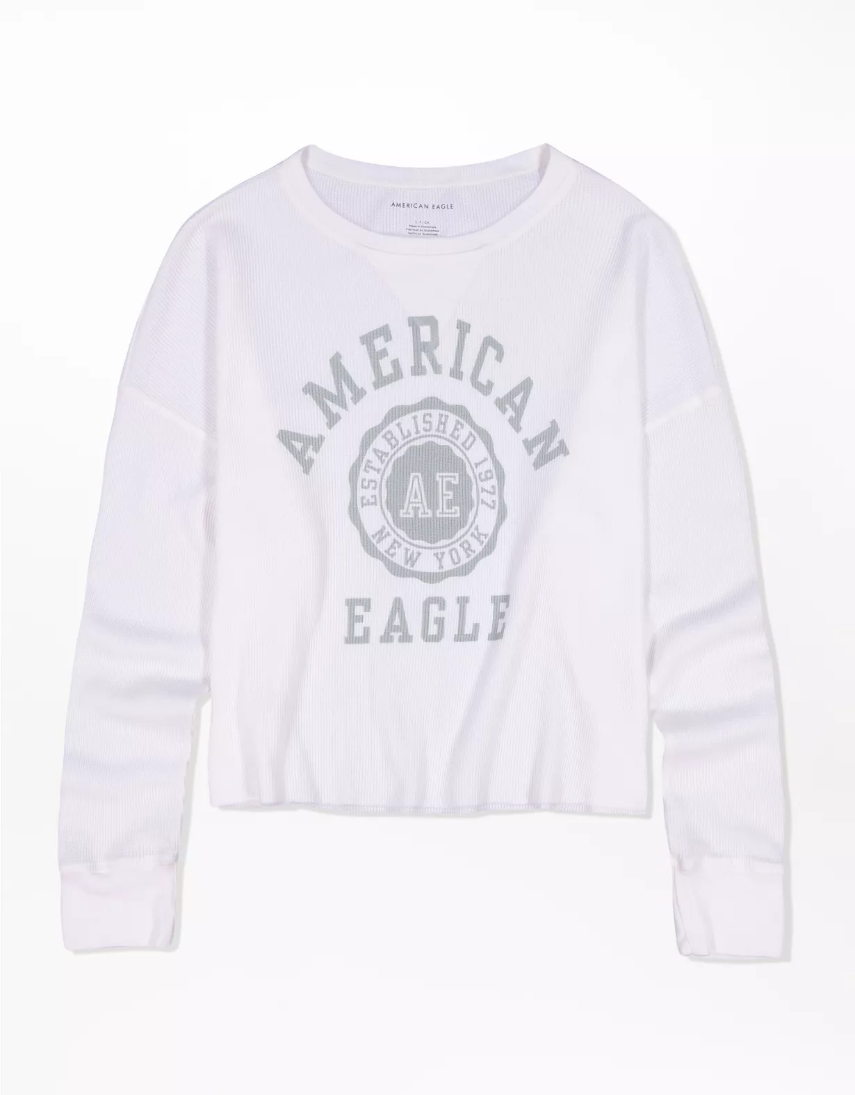 AE Graphic Cropped Long-Sleeve T-Shirt