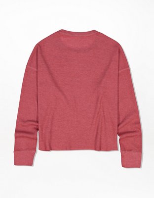 AE Graphic Cropped Long-Sleeve T-Shirt