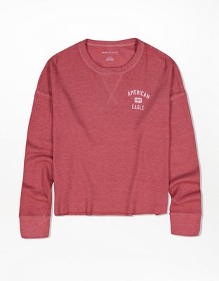 AE Graphic Cropped Long-Sleeve T-Shirt