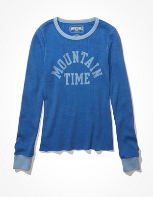 Женские футболки American Eagle AE Graphic Waffle Layering Tee — фото 3