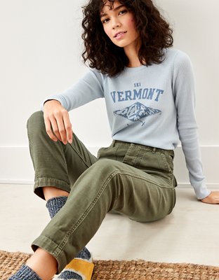 AE Graphic Waffle Layering Tee