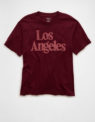 AE Everyday Luxe Los Angeles Velvet Graphic T-Shirt