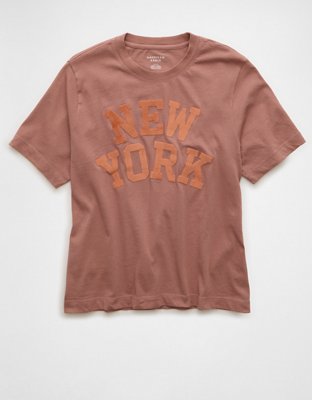 AE Everyday Luxe New York Velvet Graphic T-Shirt