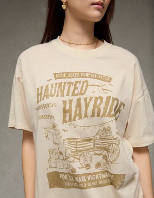 AE Oversized Halloween Graphic T-Shirt