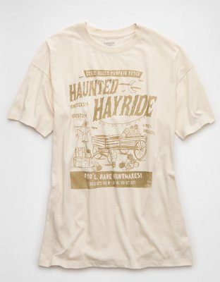 AE Oversized Halloween Graphic T-Shirt