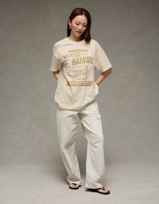 AE Oversized Halloween Graphic T-Shirt