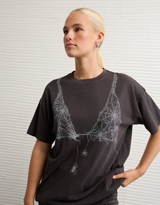 AE Oversized Halloween Graphic T-Shirt