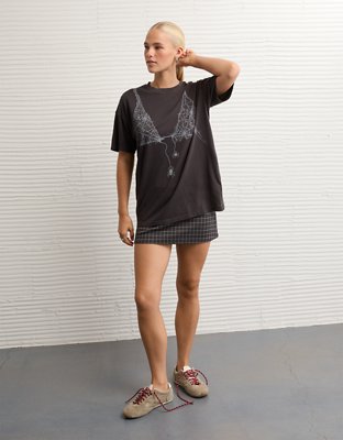 AE Oversized Halloween Graphic T-Shirt