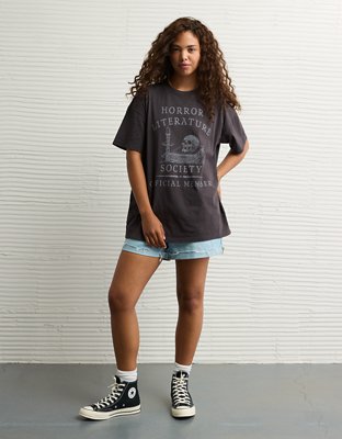 AE Oversized Halloween Graphic T-Shirt