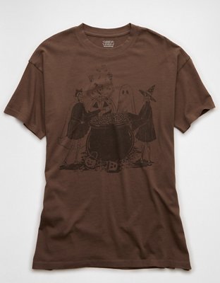AE Oversized Halloween Graphic T-Shirt