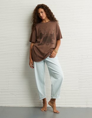 AE Oversized Halloween Graphic T-Shirt