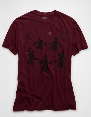 AE Oversized Halloween Graphic T-Shirt