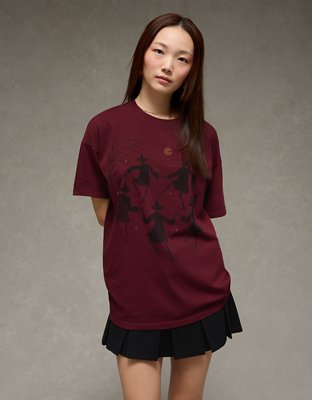 AE Oversized Halloween Graphic T-Shirt