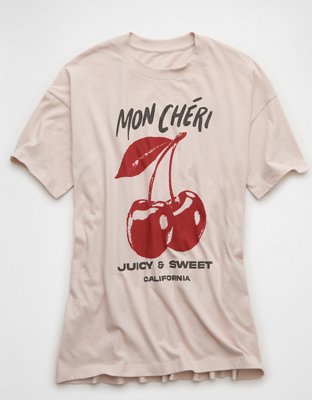 AE Oversized Mon Chérie Graphic T-Shirt | American Eagle