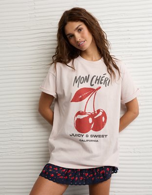 AE Oversized Mon Chérie Graphic T-Shirt | American Eagle