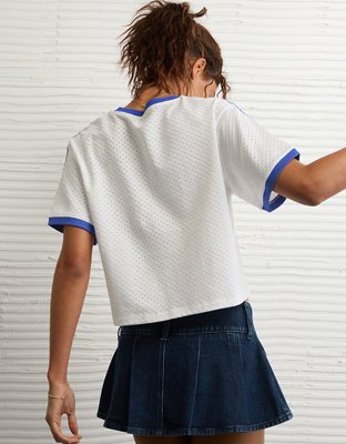 AE Graphic Mesh T-Shirt | American Eagle