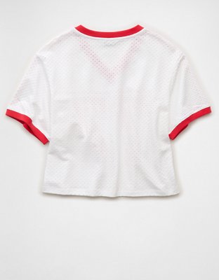 AE Graphic Mesh T-Shirt | American Eagle