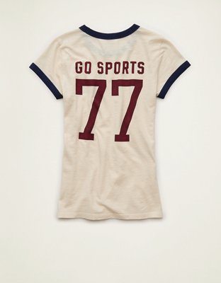 AE Fitted Graphic Ringer T-Shirt