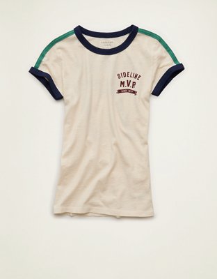 AE Fitted Graphic Ringer T-Shirt