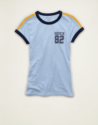 AE Fitted Graphic Ringer T-Shirt