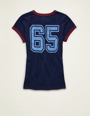 AE Fitted Graphic Ringer T-Shirt