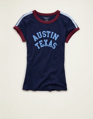 AE Fitted Graphic Ringer T-Shirt