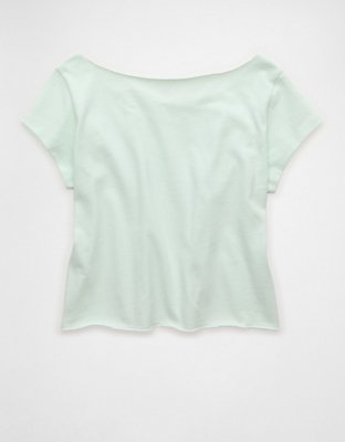 AE Off-the-Shoulder Graphic T-Shirt