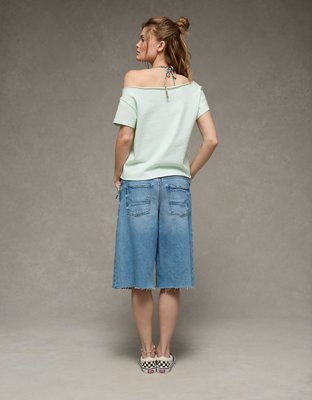 AE Off-the-Shoulder Graphic T-Shirt