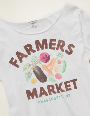 AE Off-the-Shoulder Graphic T-Shirt