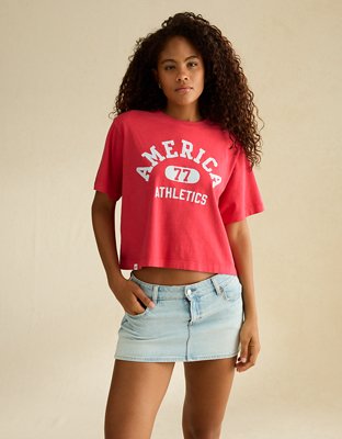 AE Boxy Americana Graphic T-Shirt | American Eagle
