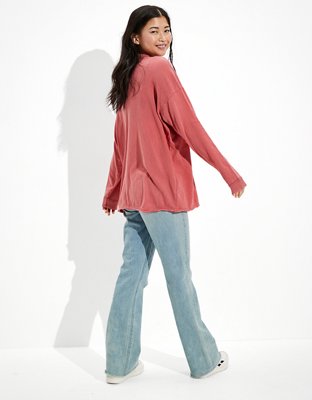 AE Long-Sleeve Oversized Graphic True Tee