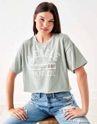 Женские футболки American Eagle AE Cropped Graphic Tee — фото 2