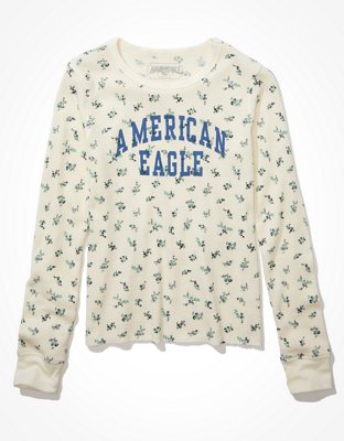 AE Graphic Waffle Layering Tee