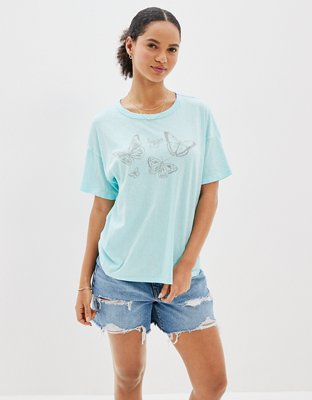 Женские футболки American Eagle AE Oversized Graphic True Tee — фото 4