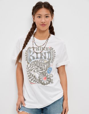 T-shirt à image surdimensionné Think Kind Thoughts AE