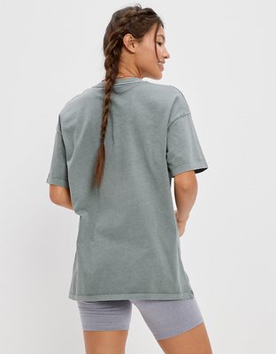 T-shirt à image surdimensionné avec message positif AE