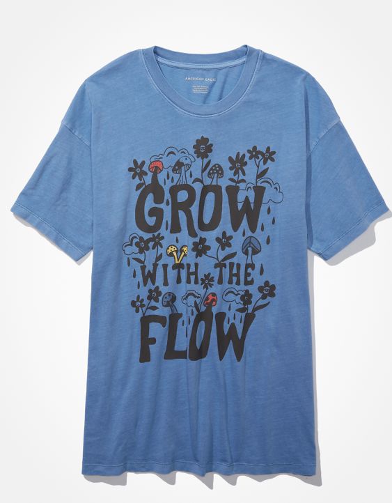 AE Oversized Grow With the Flow Graphic Tee